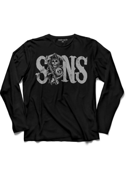 Sons Of Anarchy Redwood Orıgınal Anarşi Eylem Uzun Kollu Tişört Baskılı Çocuk T-Shirt