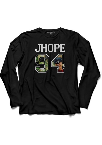 Bts Bangtan Boys J Hope 95 1995 J-Hope Jımın Uzun Kollu Tişört Baskılı Çocuk T-Shirt