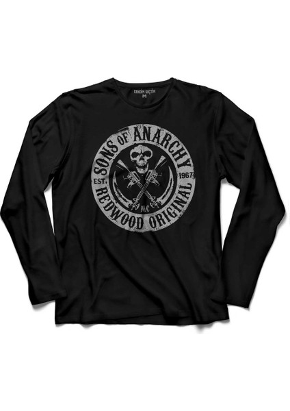 Sons Of Anarchy Redwood Orıgınal Anarşi Eylem 2 Uzun Kollu Tişört Baskılı Çocuk T-Shirt
