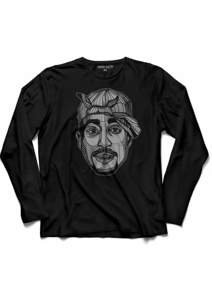 2pac Tupac Shakur Makavelı Cartoon 2 Pac 3 Uzun Kollu Tişört Baskılı Çocuk T-Shirt