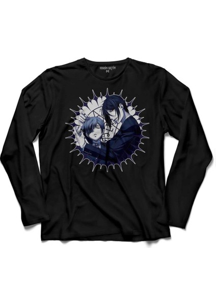 Kuroshıtsujı Book Of The Atlantıc Black Butler Uzun Kollu Tişört Baskılı Çocuk T-Shirt