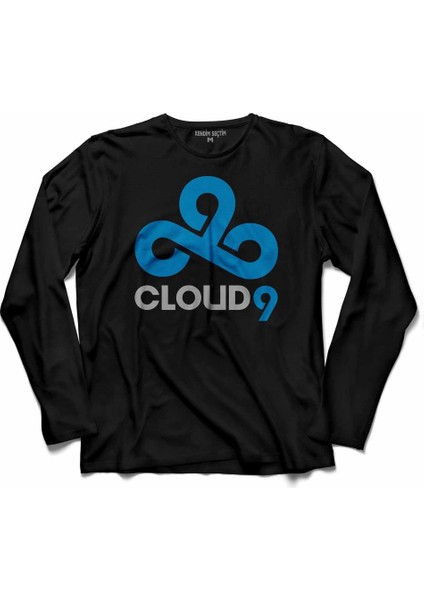 Cs Go Csgo Cloud9 Cloud 9 Team Counter Strıke 2 Uzun Kollu Tişört Baskılı Çocuk T-Shirt