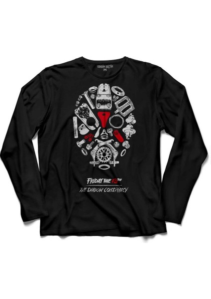 13. Cuma Onüçüncü Frıday The 13TH 13 Uzun Kollu Tişört Baskılı Çocuk T-Shirt