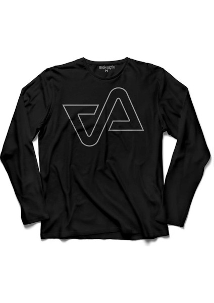 Ahlaksız Adam Deliriyorduk Sustunuz Logo Uzun Kollu Tişört Baskılı Çocuk T-Shirt