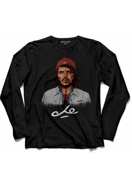 Hipstory Hipster Che Guevara Ernesto Uzun Kollu Tişört Baskılı Çocuk T-Shirt