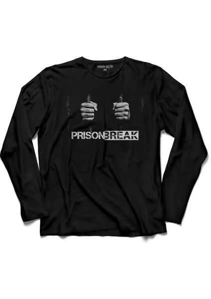 Prıson Break Hapisten Kaçıs Michael Scofıeld Uzun Kollu Tişört Baskılı Çocuk T-Shirt