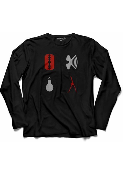 Depeche Mode Vıolator Spırıt New Wave Grey Uzun Kollu Tişört Baskılı Çocuk T-Shirt