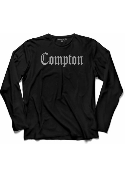 Eazy E Compton Logo Eazy-E N 95 N95 3 Uzun Kollu Tişört Baskılı Çocuk T-Shirt