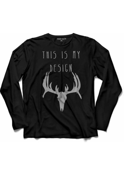 Hannıbal This Is My Desıgn Tasarım Uzun Kollu Tişört Baskılı Çocuk T-Shirt