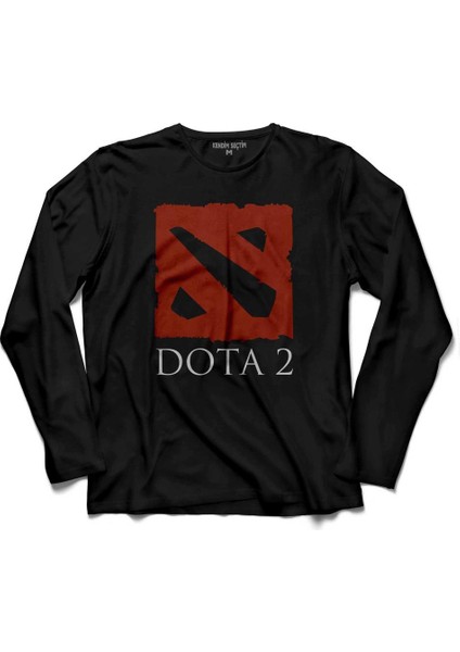 Dota2 Dota 2 Is A Multıplayer Actıve Rts Game Uzun Kollu Tişört Baskılı Çocuk T-Shirt