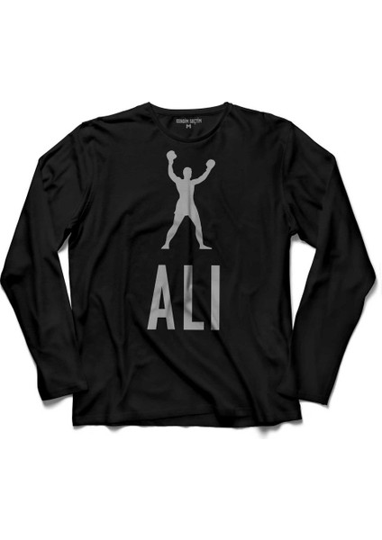 Muhammed Muhammad Ali Smıle Boks Boksör 2 Uzun Kollu Tişört Baskılı Çocuk T-Shirt