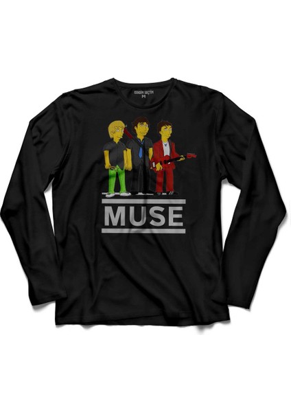 Muse Band Müzik Classic Logo 2 Uzun Kollu Tişört Baskılı Çocuk T-Shirt