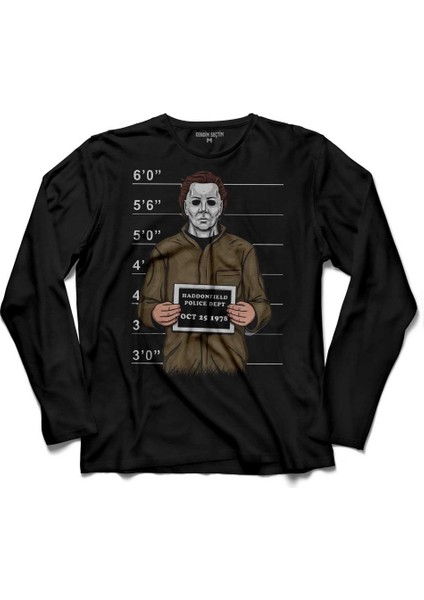 Mr Michael Myers Bad Boy Uzun Kollu Tişört Baskılı Çocuk T-Shirt