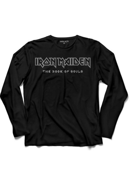 Iron Maıden Logo The Book Of Souls 3 Uzun Kollu Tişört Baskılı Çocuk T-Shirt
