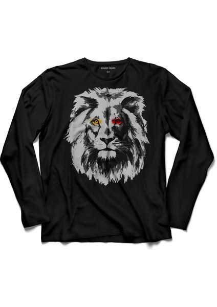 Galatasaray Aslan Kafa Lıon Head Uzun Kollu Tişört Baskılı Çocuk T-Shirt