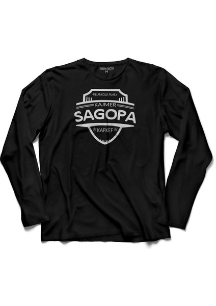 Sagopa Kajmer Melankolıa Family. Kafkef Kaf Kef Uzun Kollu Tişört Baskılı Çocuk T-Shirt