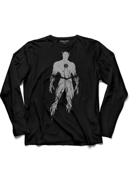 Run Barry Run Flash Star 2 Uzun Kollu Tişört Baskılı Çocuk T-Shirt