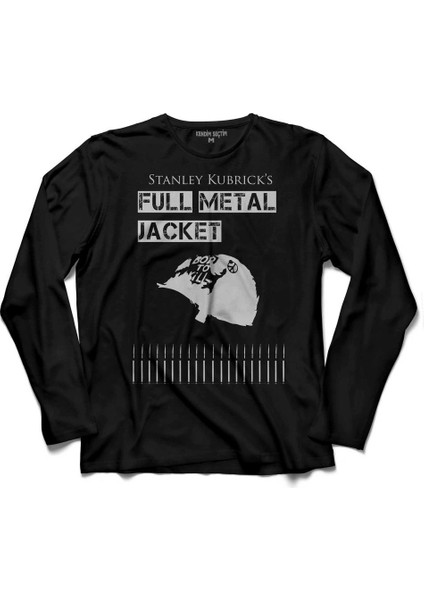Full Metal Jacket Stanley Kubrıcks New Fma Uzun Kollu Tişört Baskılı Çocuk T-Shirt