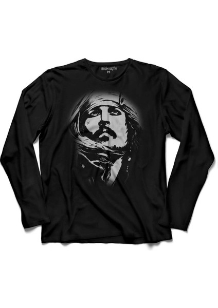 Karayip Korsanları Pirates Of The Caribbean 2 Uzun Kollu Tişört Baskılı Çocuk T-Shirt