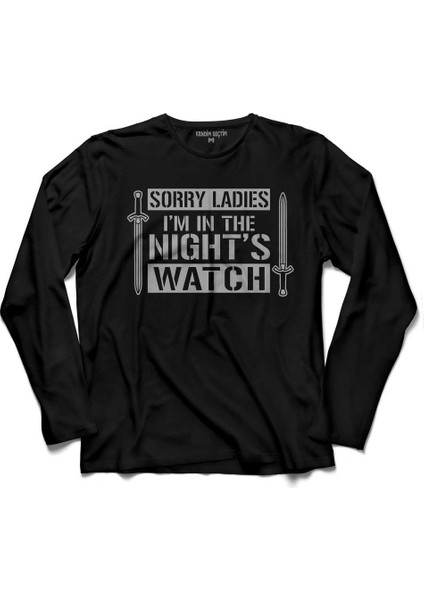 Game Of Thrones Sorry Ladıes Im In The Nıghts 2 Uzun Kollu Tişört Baskılı Çocuk T-Shirt