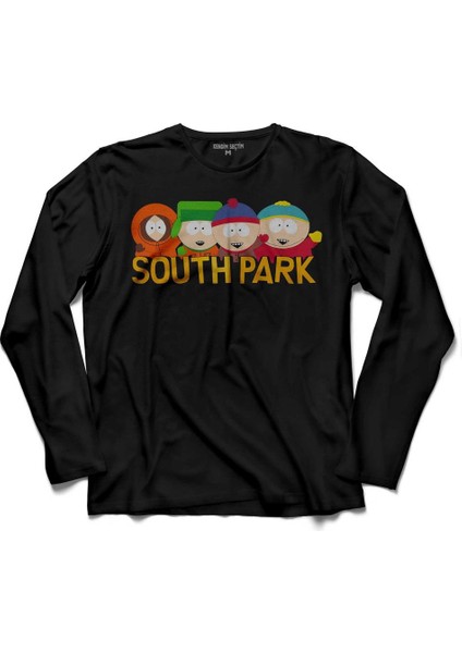 South Park Hall Monıtor Erıc Cartman 2 Uzun Kollu Tişört Baskılı Çocuk T-Shirt