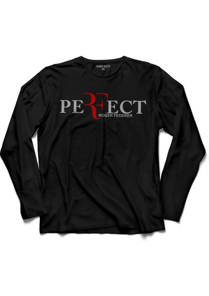 Tenis Roger Federer The Perfect Start 2 Uzun Kollu Tişört Baskılı Çocuk T-Shirt