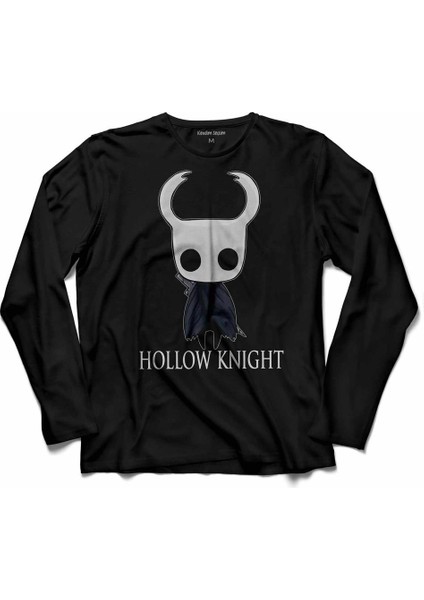 Hollow Knight Ghost Cadılar Bayramı Kuru Kafa Uzun Kollu Tişört Baskılı Çocuk T-Shirt