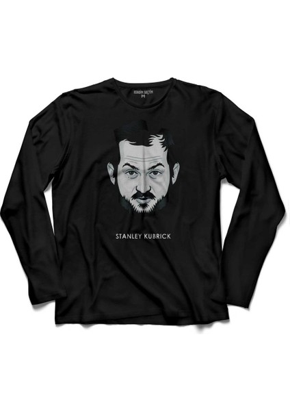 Stanley Kubrıck Sinema Filmi Yönetmen Uzun Kollu Tişört Baskılı Çocuk T-Shirt