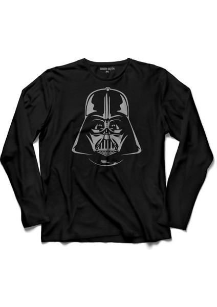 Star Wars Dark Sıde Darth Vader Uzun Kollu Tişört Baskılı Çocuk T-Shirt