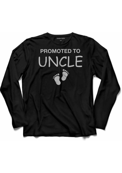 Promoted Touncle Amca Dayı Oldum Yeni Doğan Uzun Kollu Tişört Baskılı Çocuk T-Shirt