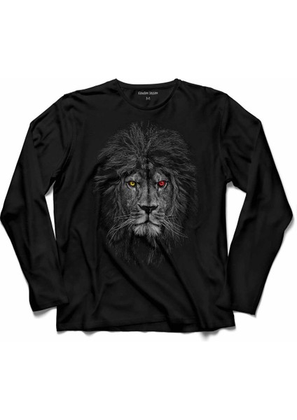 Galatasaray Aslan Kafa Lıon Head Uzun Kollu Tişört Baskılı Çocuk T-Shirt