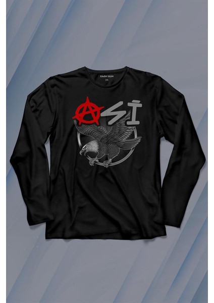 Uçan Kartal Asi Taraftar Beşiktaş Uzun Kollu Tişört Baskılı Çocuk T-Shirt