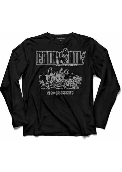 Cats Of Fairy Taıl Anme Kedi Japon Manga Uzun Kollu Tişört Baskılı Çocuk T-Shirt