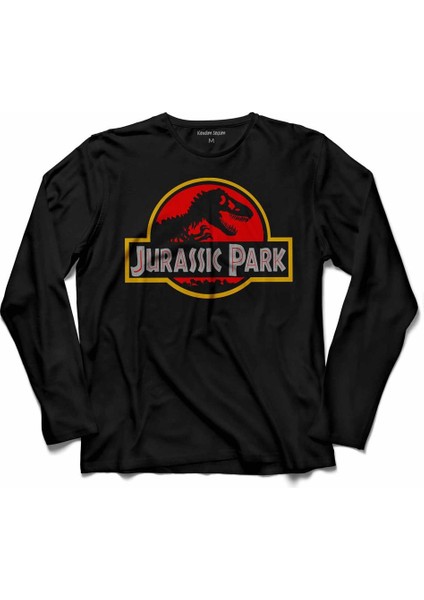 Jurassıc Park Dinazor Dinozor Uzun Kollu Tişört Baskılı Çocuk T-Shirt