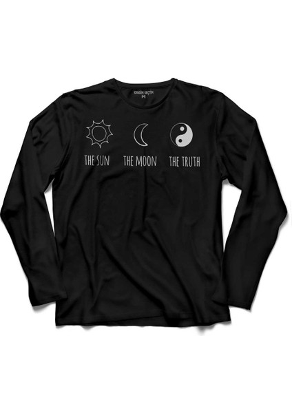 The Sun The Moon The Truth Ay Güneş Mevsim Uzun Kollu Tişört Baskılı Çocuk T-Shirt