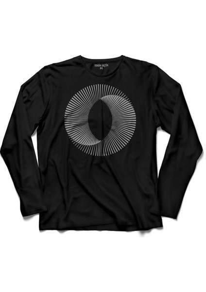 On The Flıp Sıde Ilüzyon Göz Yanılması Optik Uzun Kollu Tişört Baskılı Çocuk T-Shirt