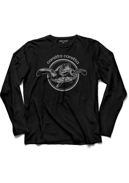 Caretta Caretta Kaplumbağa Dalyan Turtles 3 Uzun Kollu Tişört Baskılı Çocuk T-Shirt