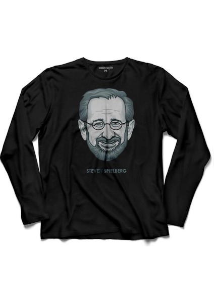 Steven Spıelberg Yönetmen Sinema Film Uzun Kollu Tişört Baskılı Çocuk T-Shirt