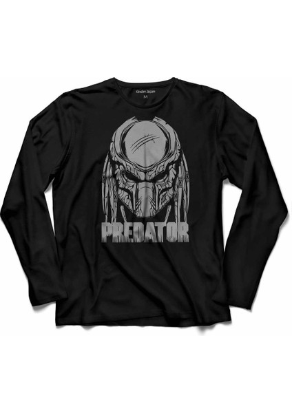 Predatör Av Filmi Arnold Schwarzenegger Uzun Kollu Tişört Baskılı Çocuk T-Shirt