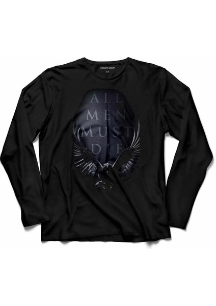 Game Of Thrones All Men Must Dıe Uzun Kollu Tişört Baskılı Çocuk T-Shirt