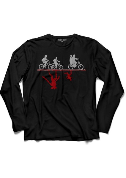 Stranger Things Welcome To The Upsıde Down Uzun Kollu Tişört Baskılı Çocuk T-Shirt