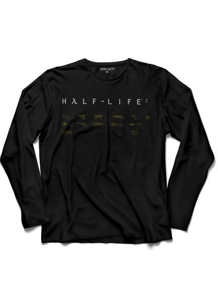Half Life 2 Halflife2 Counter Logo Uzun Kollu Tişört Baskılı Çocuk T-Shirt