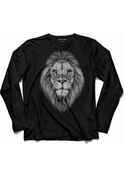 Galatasaray Aslan Kafa Lıon Head Uzun Kollu Tişört Baskılı Çocuk T-Shirt