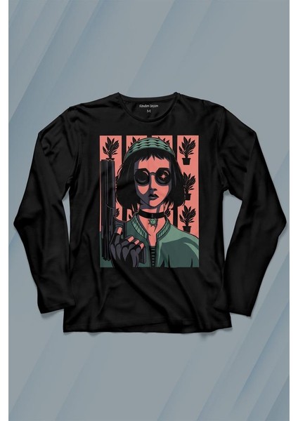 Mathilda Leon Sevginin Gücü Leon The Professional Film Uzun Kollu Tişört Baskılı Çocuk T-Shirt