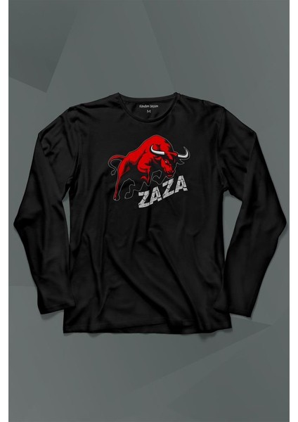 Zaza Boğa Gakkoş Elazığ Dana Beyaz Uzun Kollu Tişört Baskılı Çocuk T-Shirt
