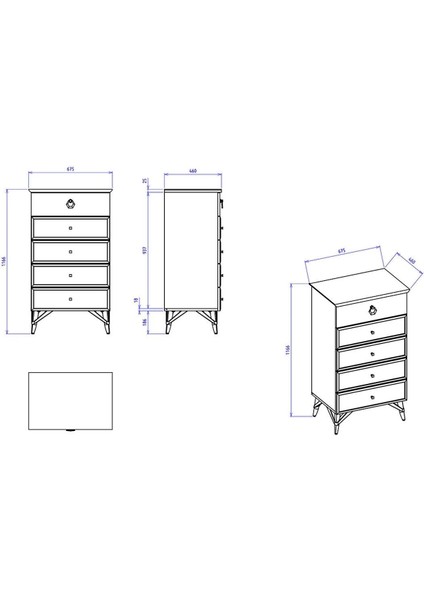 Valencia Şifonyer Krem fiyatları