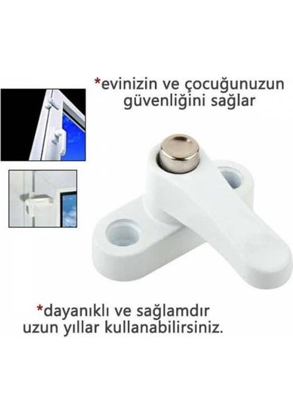 Pvc Kapı Pencere Çocuk Emniyet Kilidi - Pimapen Kilidi - Çelik 5 Adet