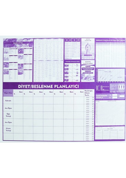 Diyet, Beslenme Ve Egzersiz Çizelgesi Elektrostatik Elektriklenme Ile Tutunan Sihirli Akıllı Kağıt