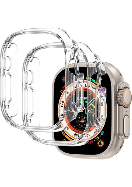 Cool Cold Apple Watch  8 Ultra/ Pro* 49MM * 360 Tam Yumuşak Tpu Ekran ve Kasa Koruyucu Ultura Kılıf