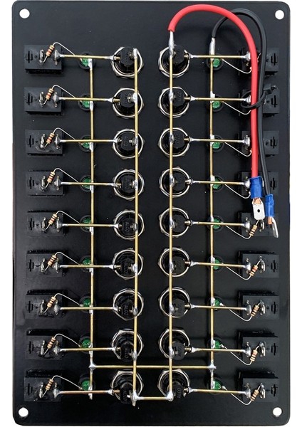 Kartal Marin Sealux 18 Anahtarlı Switch Panel 12-24v Sigorta Paneli148X230 mm